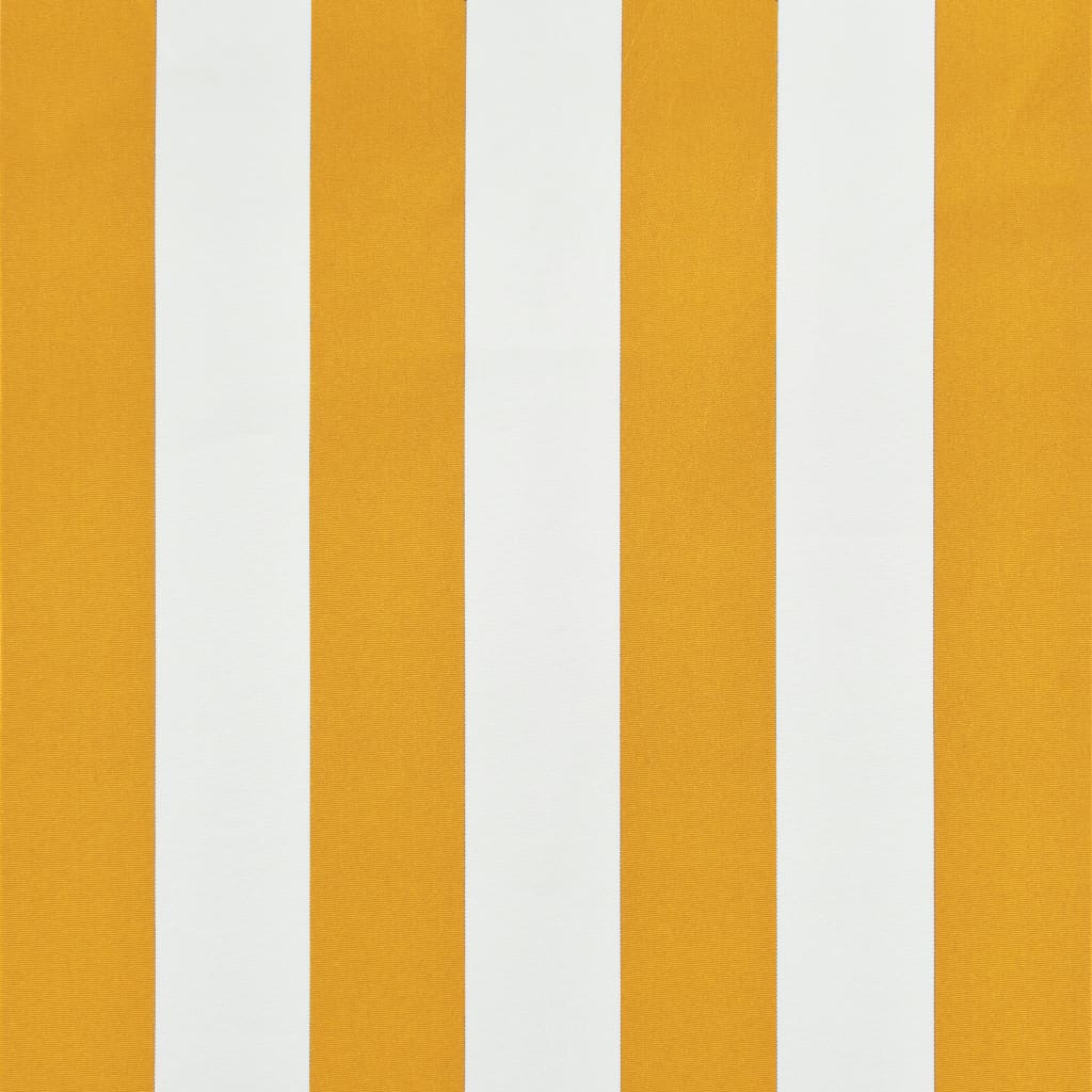 Retractable Awning 100x150 cm Yellow and White