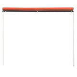 Retractable Awning 100x150 cm Orange and Brown