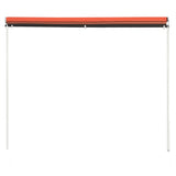 Retractable Awning 200x150 cm Orange and Brown