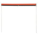 Retractable Awning 350x150 cm Orange and Brown