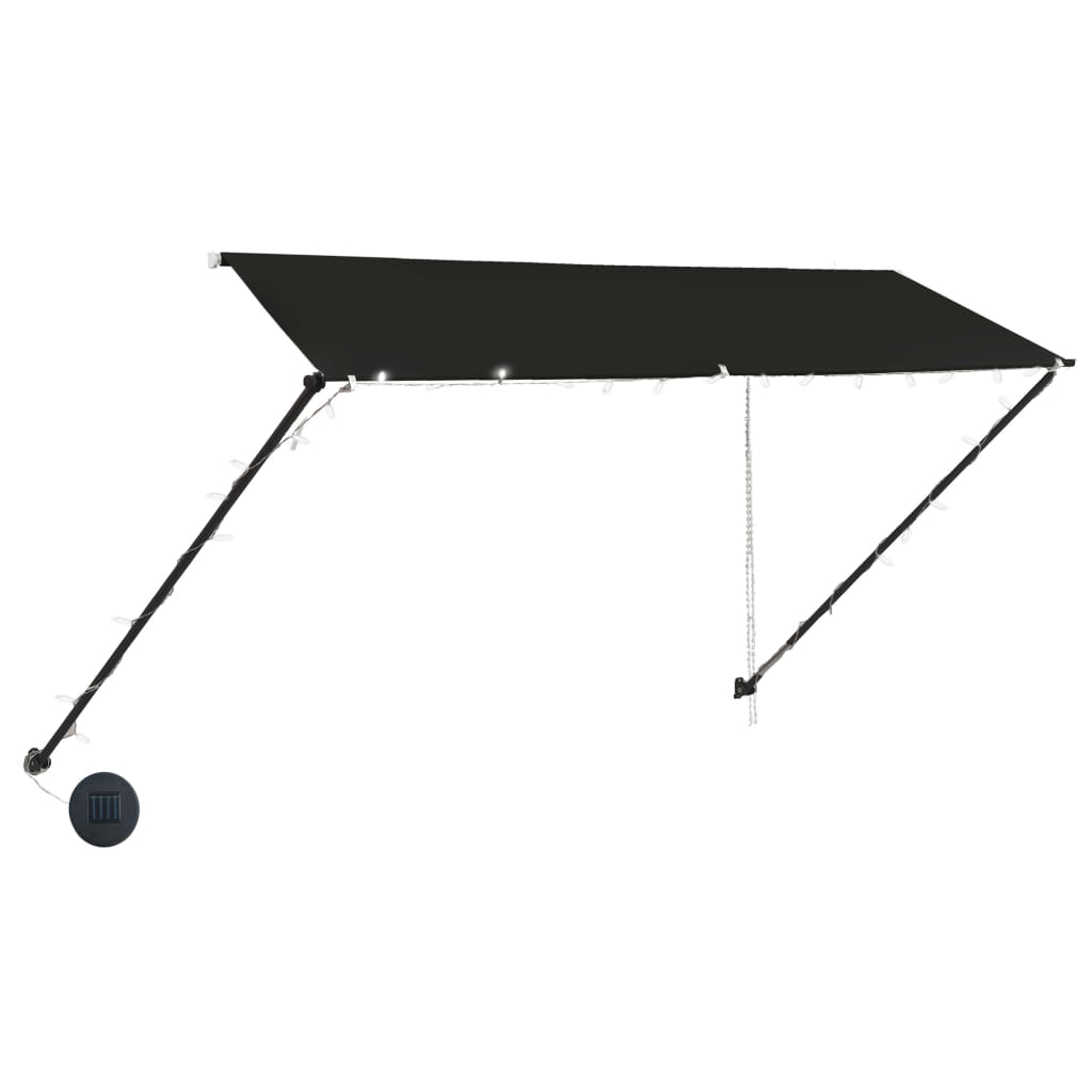 Retractable Awning with LED 300x150 cm Anthracite