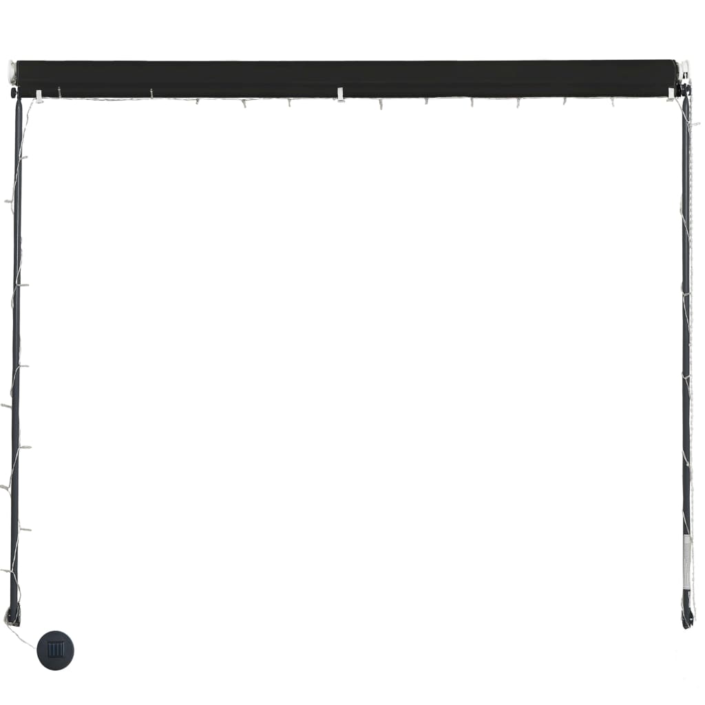 Retractable Awning with LED 300x150 cm Anthracite