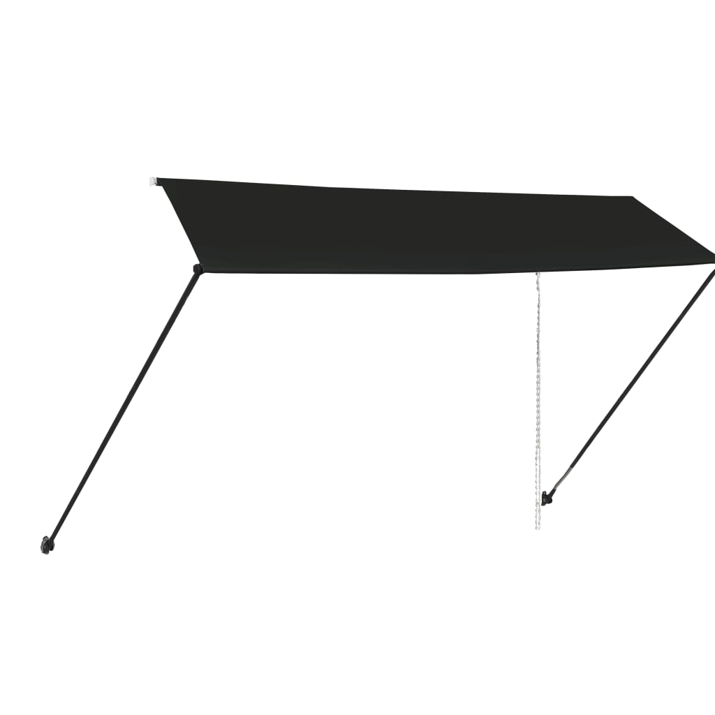 Retractable Awning with LED 350x150 cm Anthracite