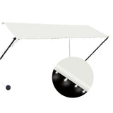 Retractable Awning with LED 300x150 cm Cream