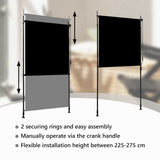 Outdoor Roller Blind 120x270 cm Anthracite