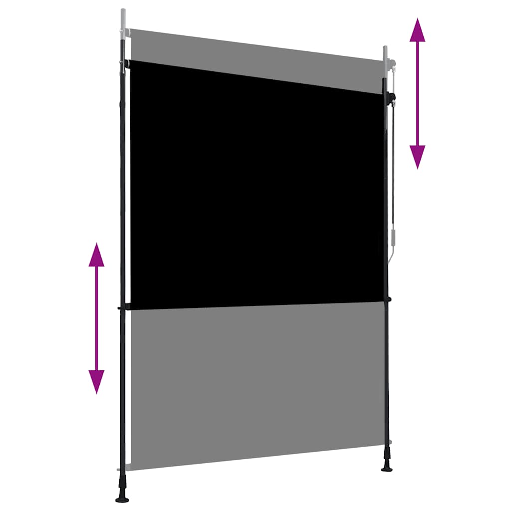 Outdoor Roller Blind 150x270 cm Anthracite