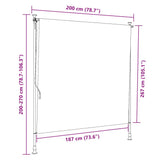 Outdoor Roller Blind 200x270 cm Anthracite