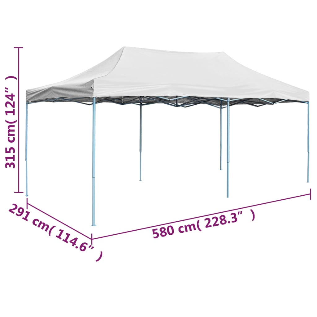 Professional Folding Party Tent 3x6 m Steel White