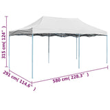 Professional Folding Party Tent 3x6 m Steel White