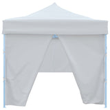 Folding Pop-up Party Tent with 8 Sidewalls 3x9 m White