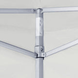 Professional Folding Party Tent with 2 Sidewalls 2x2 m Steel White