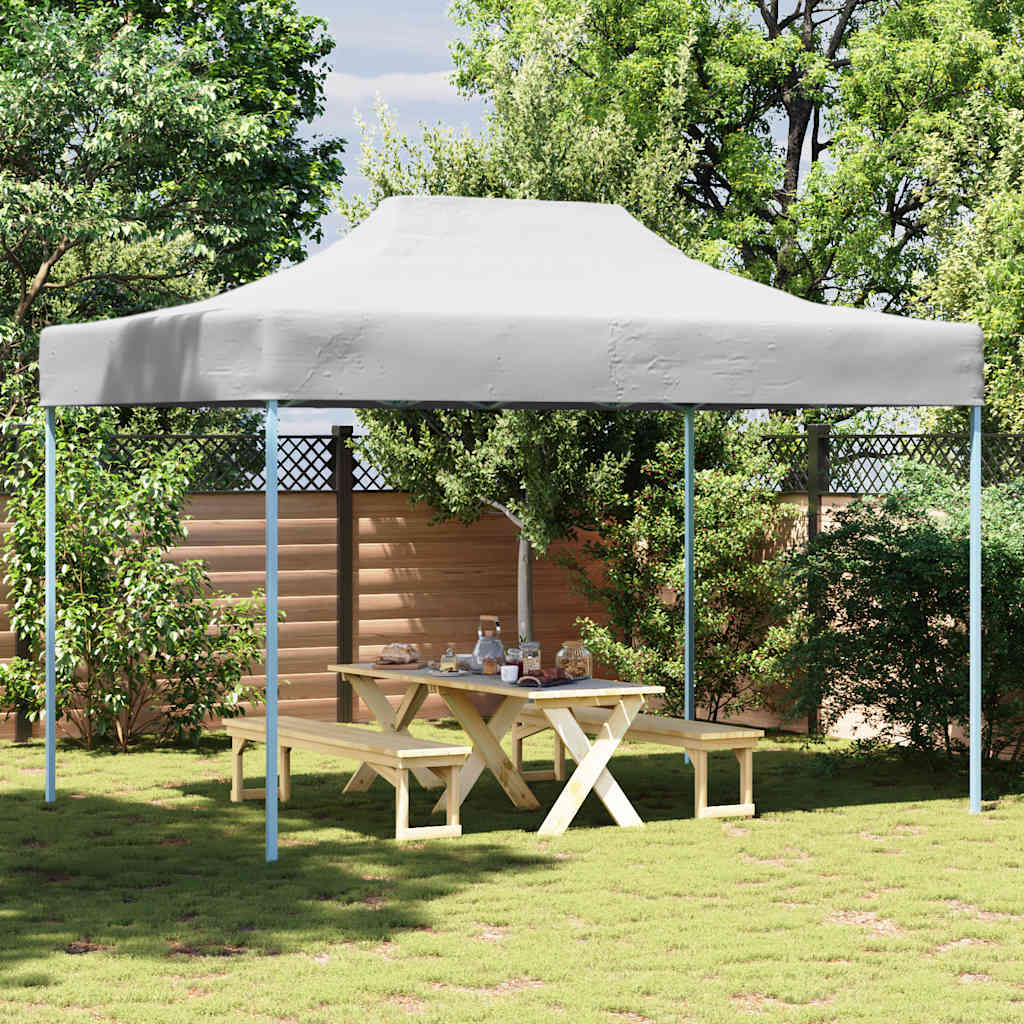 Professional Folding Party Tent 280x410x315 cm Steel White