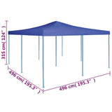 Folding Gazebo 5x5 m Blue