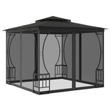 Gazebo with Nets 300x300x265 cm Anthracite