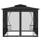 Gazebo with Nets 300x300x265 cm Anthracite