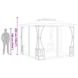 Gazebo with Nets 300x300x265 cm Anthracite