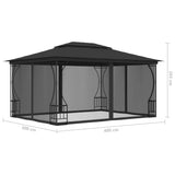 Gazebo with Nets 300x400x265 cm Anthracite