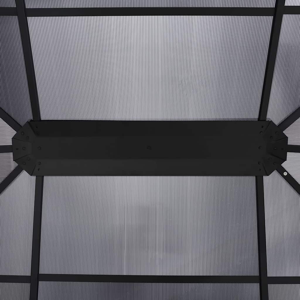 Gazebo with Curtains 400x300x265 cm Anthracite