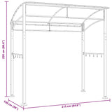 BBQ Gazebo 215x150x220 cm Anthracite Steel