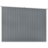 Garden Shed Grey 195x198x159 cm Galvanised Steel