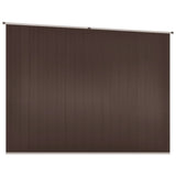 Garden Shed Brown 195x198x159 cm Galvanised Steel