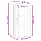 Garden Shed Grey 87x98x159 cm Galvanised Steel