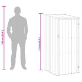 Garden Shed Grey 87x98x159 cm Galvanised Steel
