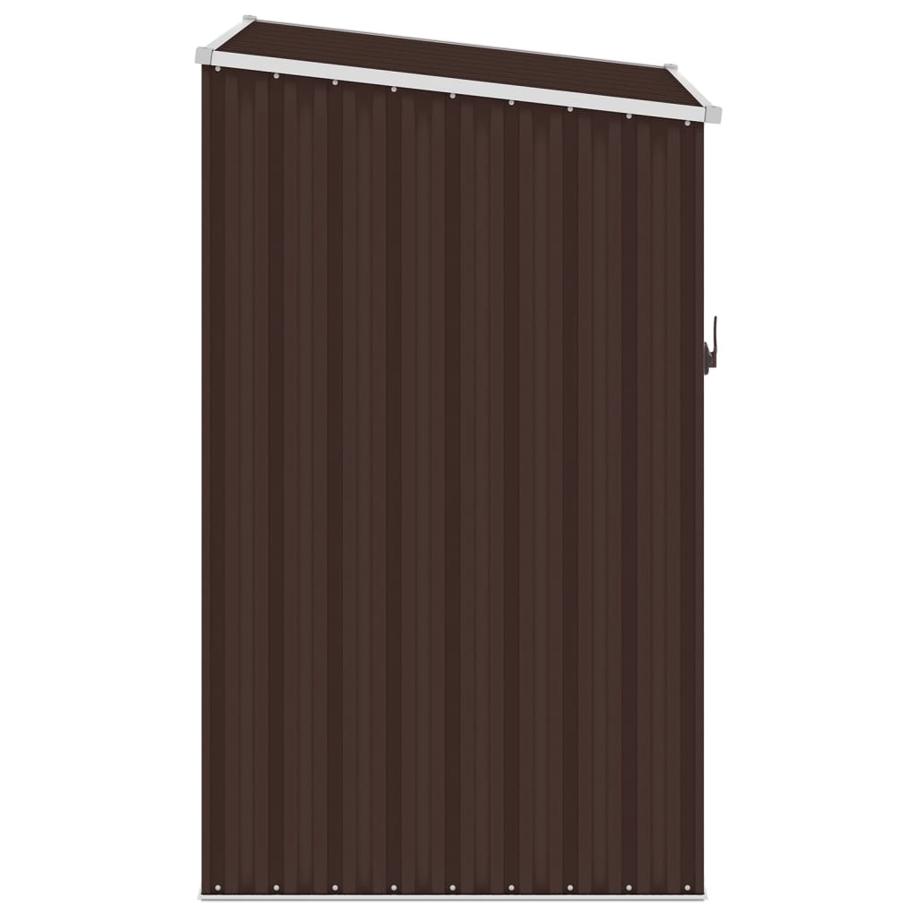 Garden Shed Brown 87x98x159 cm Galvanised Steel