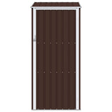 Garden Shed Brown 87x98x159 cm Galvanised Steel