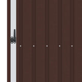 Garden Firewood Shed Brown 245x98x159 cm Galvanised Steel