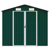 Garden Shed Green 205x129x183 cm Galvanised Steel