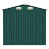 Garden Shed Green 205x129x183 cm Galvanised Steel