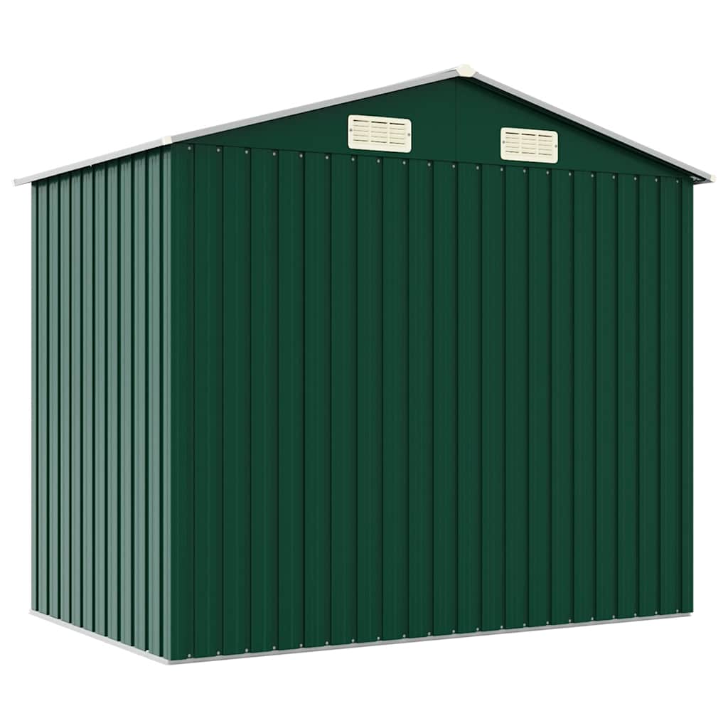Garden Shed Green 205x129x183 cm Galvanised Steel