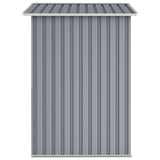 Garden Shed Grey 205x129x183 cm Galvanised Steel