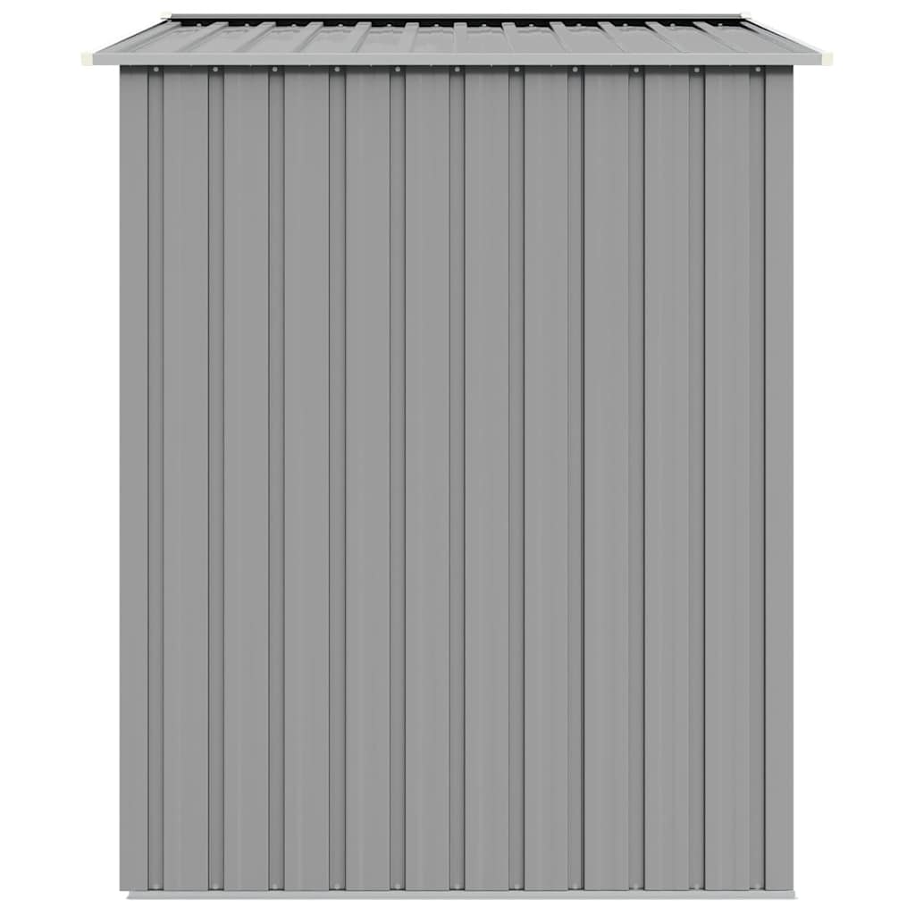 Garden Shed Grey 205x129x183 cm Galvanised Steel