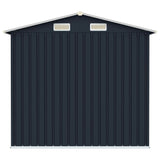 Garden Shed Anthracite 205x129x183 cm Galvanised Steel