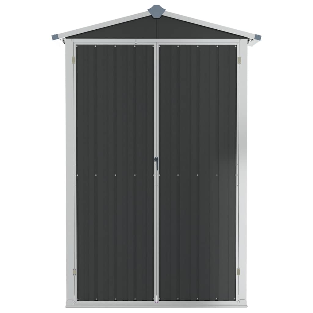 Garden Shed Anthracite 116x45x175 cm Galvanised Steel