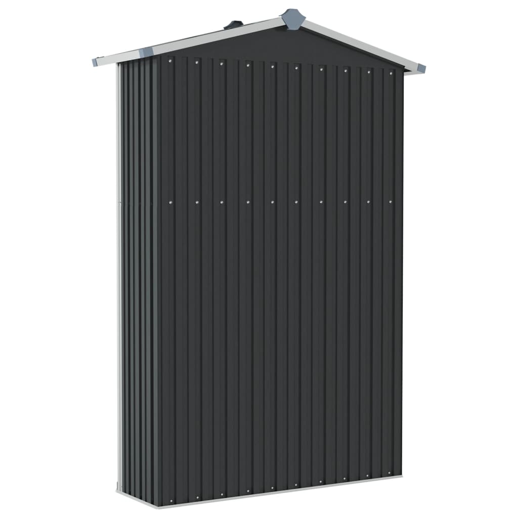 Garden Shed Anthracite 116x45x175 cm Galvanised Steel