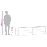 Garden Raised Bed 250x50x54 cm WPC Grey