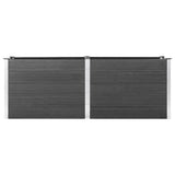 Garden Raised Bed 250x50x91 cm WPC Grey