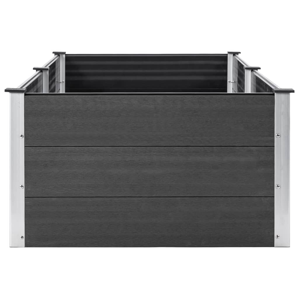 Garden Raised Bed 250x100x54 cm WPC Grey