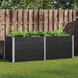 Garden Raised Bed 250x100x91 cm WPC Grey