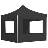 Professional Folding Party Tent with Walls Aluminium 2x2 m Anthracite