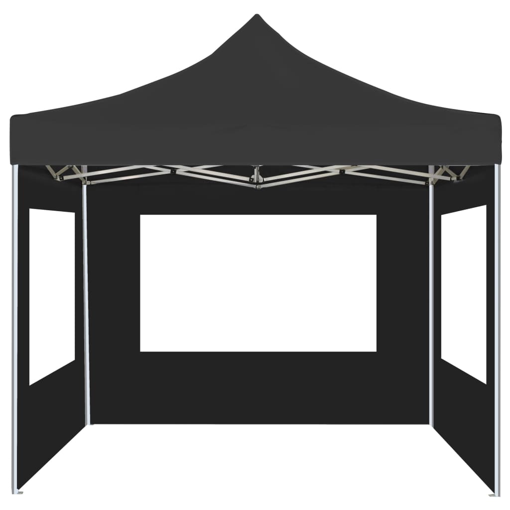 Professional Folding Party Tent with Walls Aluminium 2x2 m Anthracite