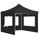 Professional Folding Party Tent with Walls Aluminium 2x2 m Anthracite