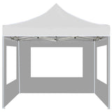 Professional Folding Party Tent with Walls Aluminium 2x2 m White