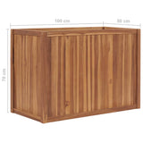 Raised Bed 100x50x70 cm Solid Teak Wood