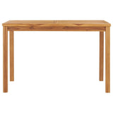 Garden Dining Table 120x70x77 cm Solid Teak Wood