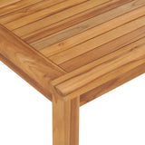 Garden Dining Table 120x70x77 cm Solid Teak Wood