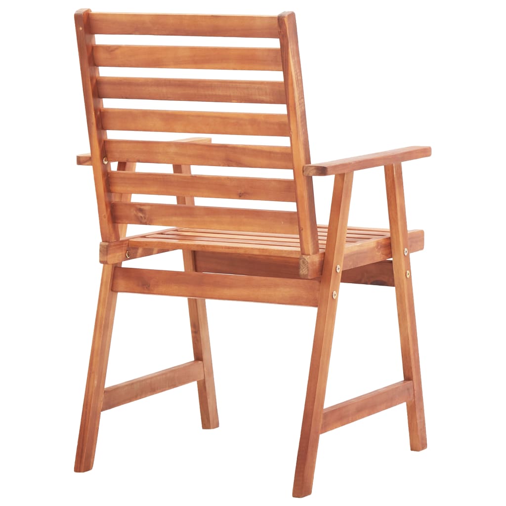 Outdoor Dining Chairs 4 pcs Solid Acacia Wood